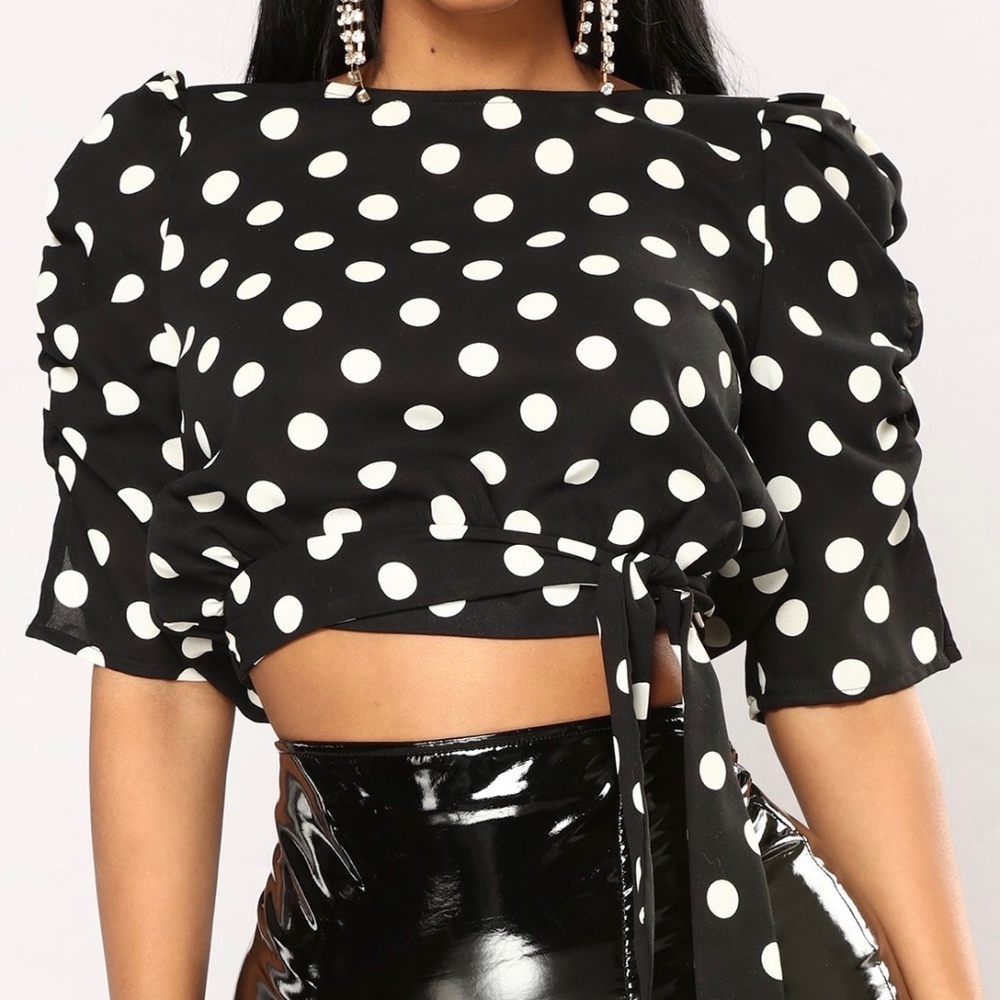 Fashion Nova polka dot top